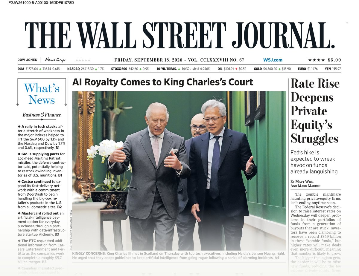 The Wall Street Journal front page